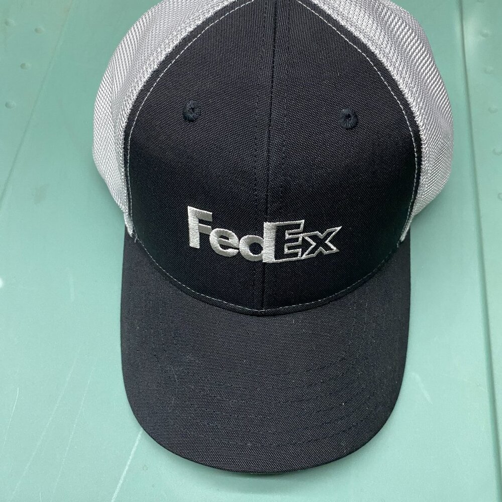 New Fed Ex Black two toned baseball hat A15